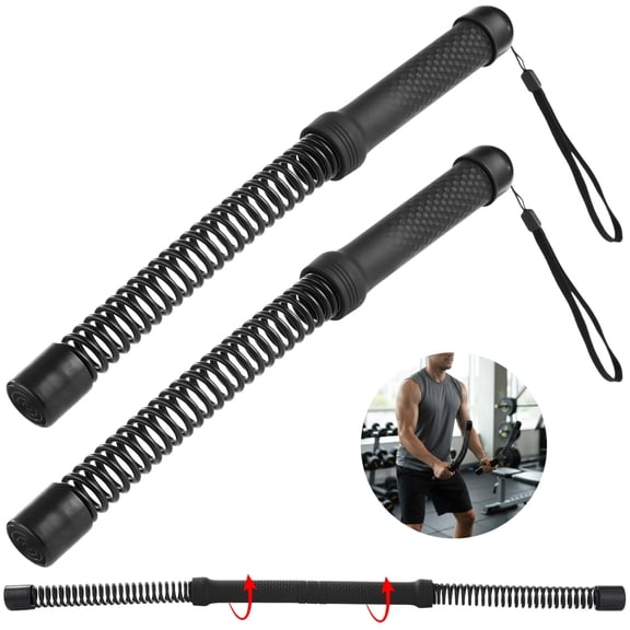 2 Pcs Cordless Battle Ropes, Connectable & Portable Workout Ropes for HIIT Workouts, Detachable Felix Stick, Low-Impact Fitness Whips for Home, Gym Training
