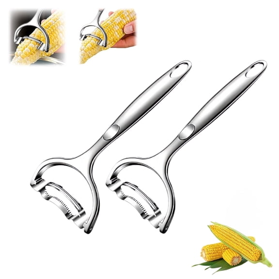 2 Pcs Corn Peeler Tool Corn on the Cob Stripper Tool Effortless Corn Kernel Remover Fast Corn Cob Stripper Peeler Tools Corn Kerneler for Kitchen