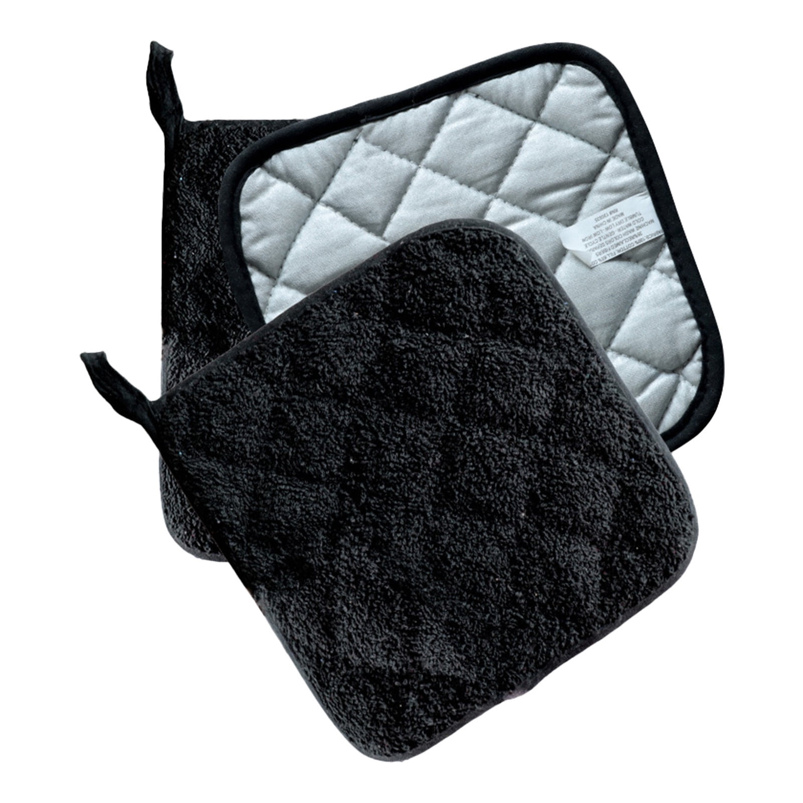 2 Pcs Count 6 Color Cotton Pot Holder Set Machine Washable Pot Holders