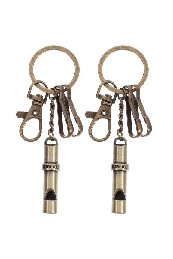 2 Pcs Tether Couple Keychain Creative Chic Lovers