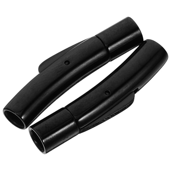 2 Pcs Couplet Wire Rope Buckle 3.00X0.50X0.50CM Black