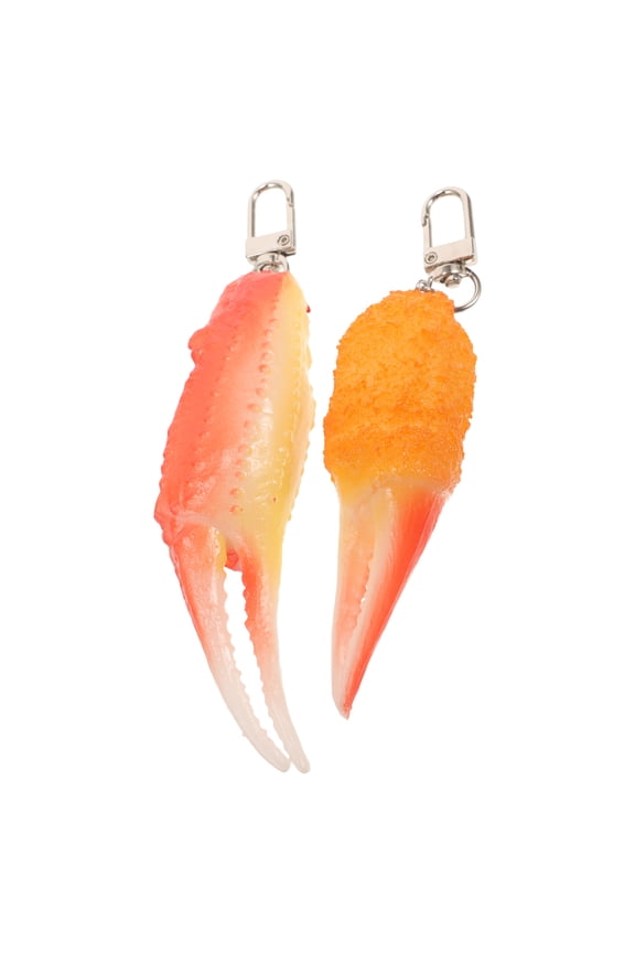 2 Pcs Crab Keychain Set for Wallets, Bulk Key with Unique Personality Design, Funny Gift for Men and Women