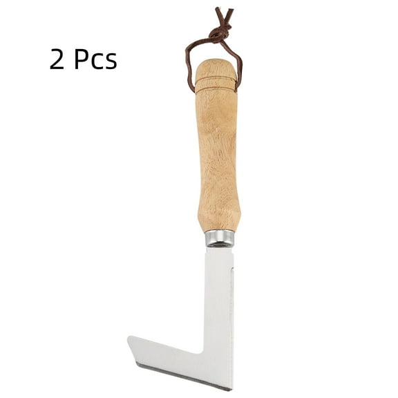 2 Pcs Crack Weeder Crevice Weeding Tool, Stainless Steel Weed Crevice Tool Manual Weeder,Handle Lawn Yard Gardening Tool Gardening Gift