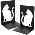 thumbnail image 1 of Set of 2 Cat Bookends Decorative Animal Shelf Stands for Office, Home, Student Desk Bookshelf Organization, 1 of 5