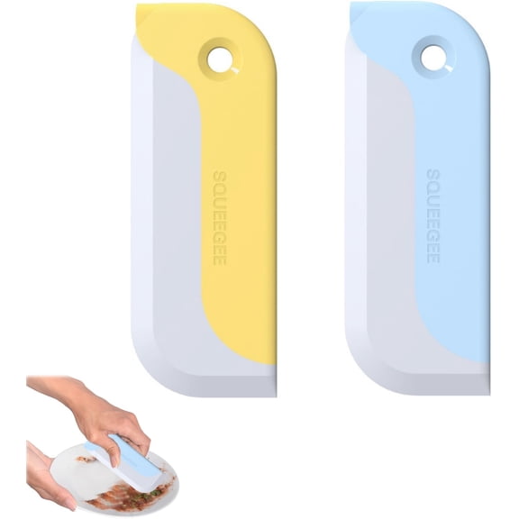 2 Pcs Creative Silicone Squeegee, Flexible Rubber Window And Glass Cleaner, Squeegee For Mirrors, Cars, Kitchen, And Bathroom Surfaces