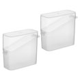 2 Pcs Crisper Cheese Container Household Cheese Boxes Cheese Keeper Butter Dishes