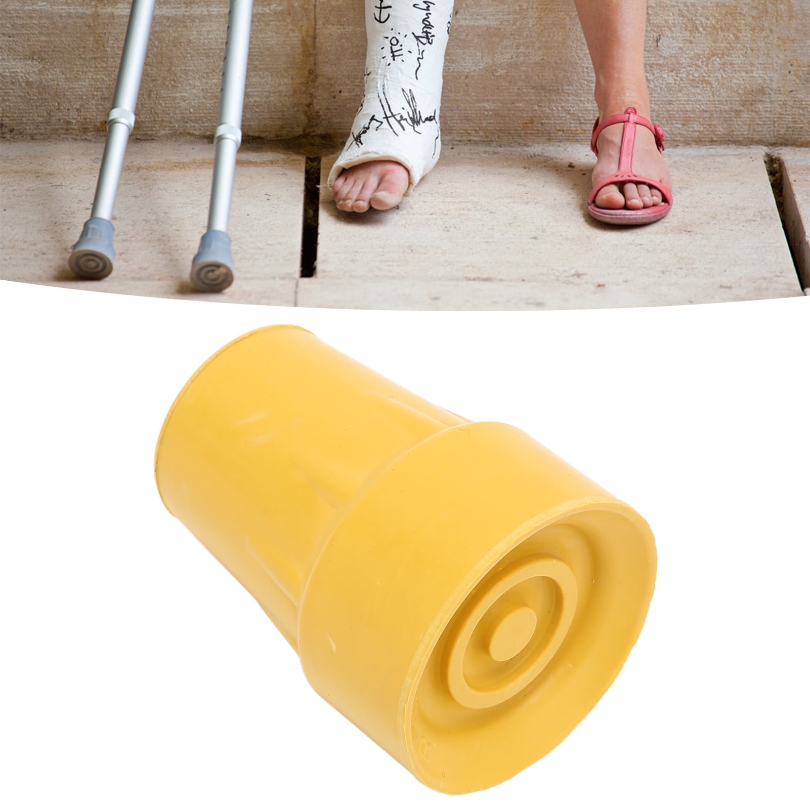 2 Pcs Crutch Tips Inner Diameter 19mm Anti Slip Crutches Rubber Ends