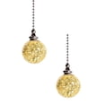 thumbnail image 1 of 2 Pcs Crystal Ceiling Fan Pull Chain, Decorative String Pulls Pendant Extension, Beaded Ball Pull Chains Extender Ornament With Connector for Lamp 21", 1 of 7