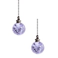 thumbnail image 1 of 2 Pcs Crystal Ceiling Fan Pull Chain, Glass Ceiling Fan Pull Chain, Fan Lamp String Pulls Crystal Decorative Extension with Connector for Ceiling Light Fan 21", 1 of 7