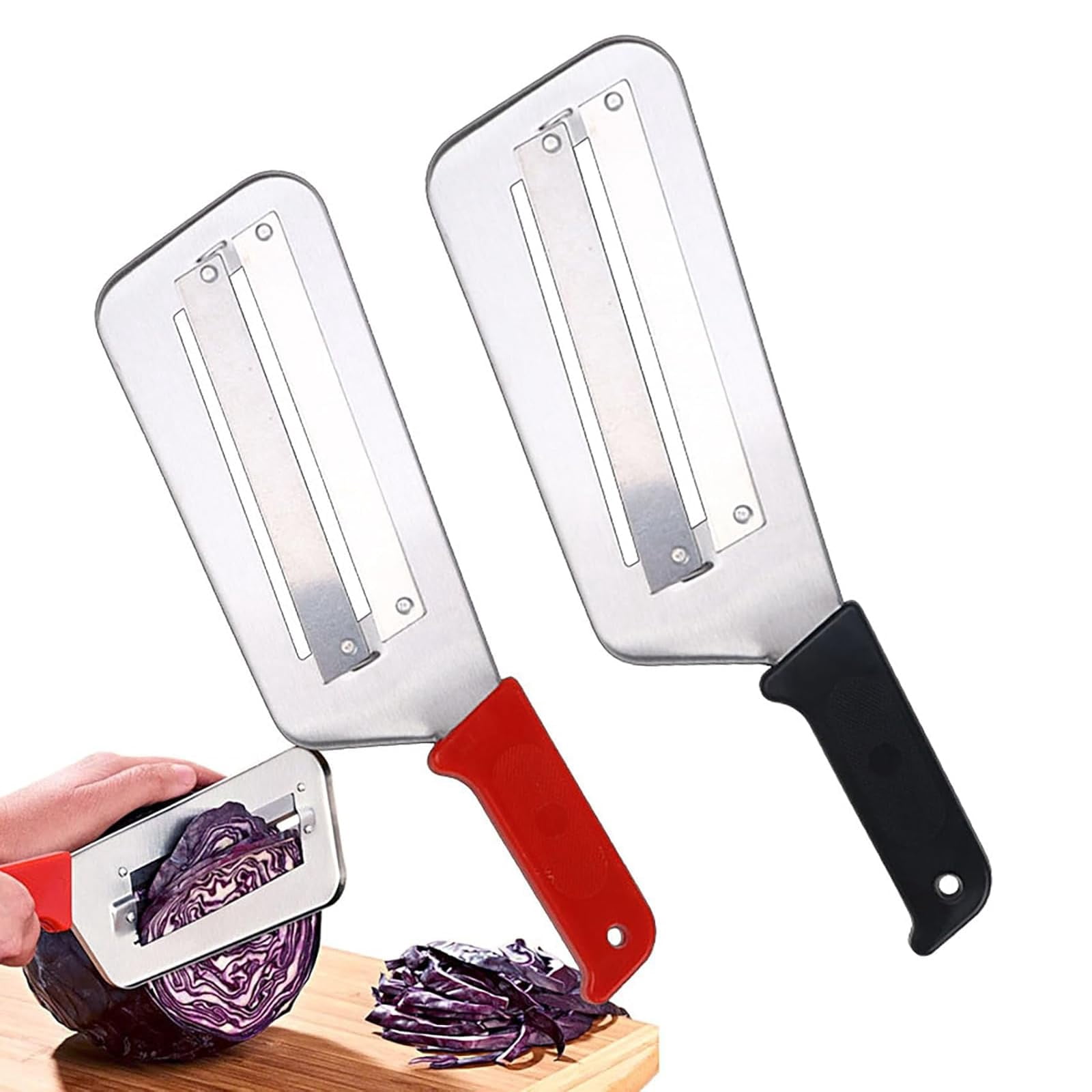 2 Pcs Cuchillo Triturador De Repollo, Stainless Steel Kitchen Knife for ...