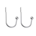 thumbnail image 1 of 2 Pcs Curtain Holdbacks, Wall Mounted Drapery Tiebacks, Curtain Hooks, Retro Window Hook, Metal Decorative Curtain Holdbacks for Bedroom, Livingroom, Office, 1 of 7