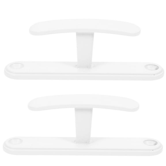 TABLZONE Aluminum Rust-Resistant Hanging Hooks for Curtains, Clothing, Towels - 2 Pieces