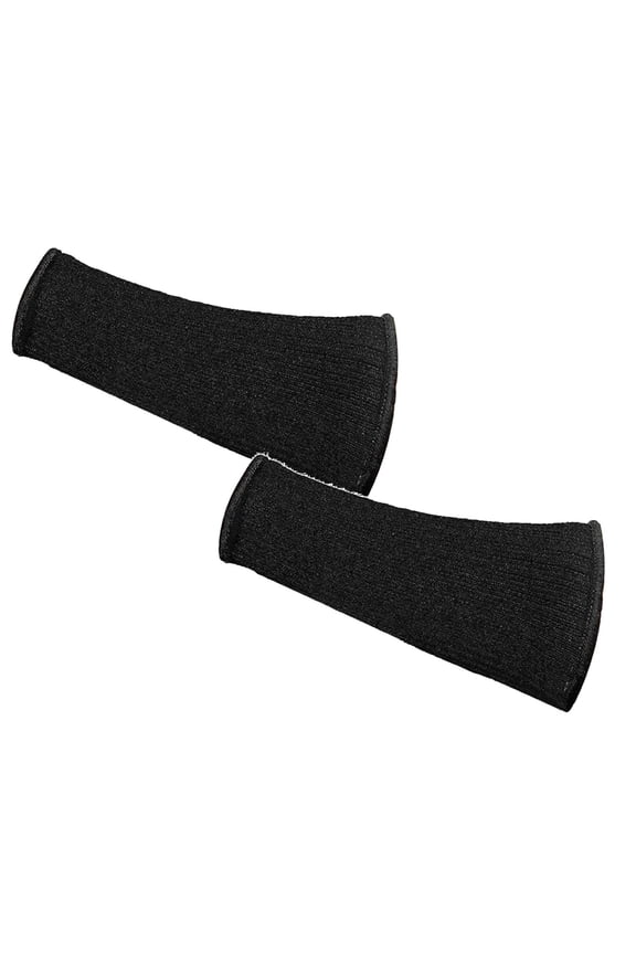 2 Pcs Cut Resistant Forearm Sleeves, Protective Arm Sleeves, Anti-Cut Burn Resistant Cover Forearm Sleeves, Arm Burn Protection Sleeves for Cooking, Construction, 7.87 Inch, Black