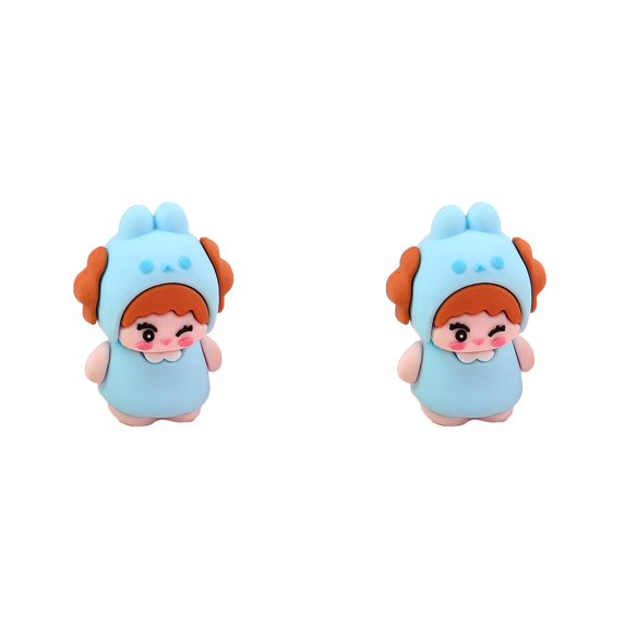 2 Pcs Cute Cartoon Animal Pencil Sharpener, 1.77X1.18" Portable Single Hole Manual Pencil Sharpener, Kawaii Handheld Pencil Sharpener for Stationery Gifts Classroom Rewards, Birthday Party Favors
