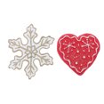 thumbnail image 1 of Clispeed Christmas Fridge Magnets Resin Heart Decor Assorted Color Refrigerator Stickers 2Pcs, 1 of 6