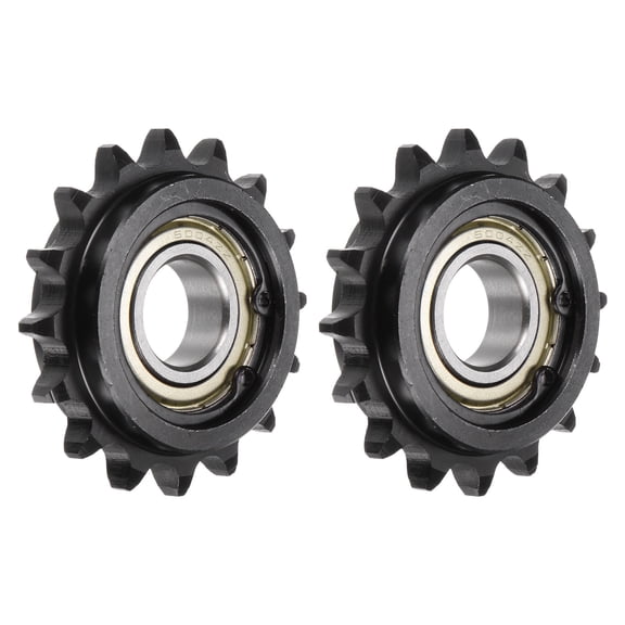 2 Pcs DIN(ISO) 08B Roller Chain Idler Sprocket 20mm Bore, 1/2" Pitch, Hardened 16 Teeth Tensioner Sprocket