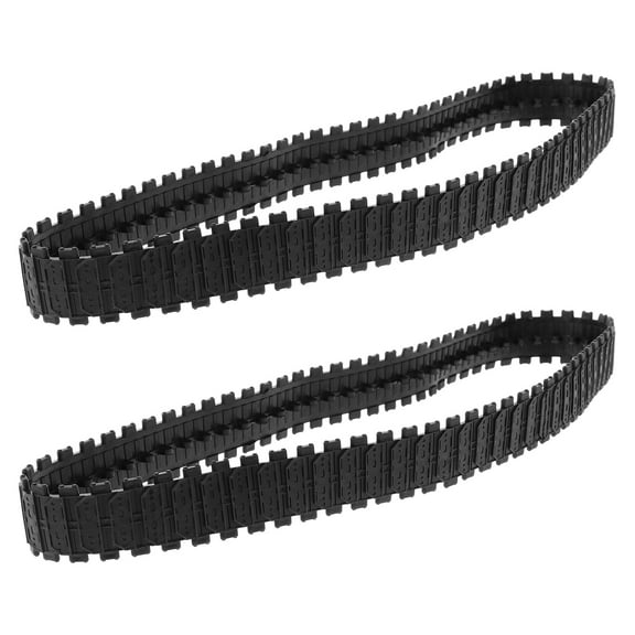 2 Pcs DIY Tank Tracks DIY Track for Tank Model Tank Model Tracks Tracks for Tank Rubber Tank Tracks