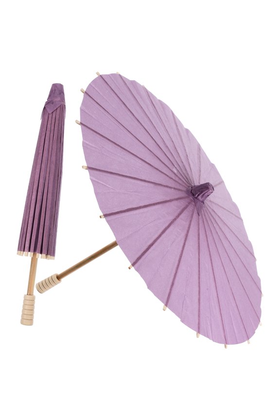 2 Pcs DIY Umbrella Funny Umbrellas Small Automatic Miss Travel Purple