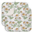 thumbnail image 1 of 2 Pcs Daisy Floral Dish Drying Mat - 16 X 18 Inch Absorbent Microfiber Kitchen Counter Mat – Quick-Dry Dish Rack Alternative, Dish Drying Pad for Dishes, Cups, Utensils, Pots & Pans, 1 of 3