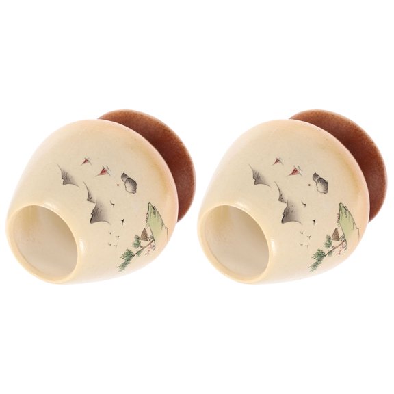 2 Pcs Decor Rn Gift Frienshipship Gifts Ceramic Whisk Holder Japanese Matcha Whisk Cup Matcha Whisk Stand Matcha Whisk Container Ceramic Tea Whisk Stand Teacup Ceramics