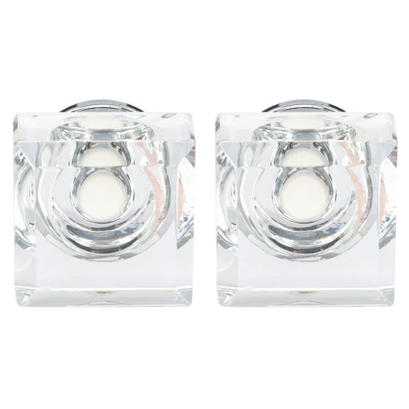 2 Pcs Decorative Door Knobs Closet Crystal Handle Furniture Drawer
