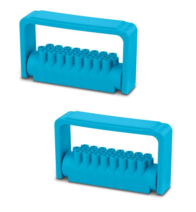 2/Pcs Dental Bur Caddy for 25 Bur Blocks Autoclave 275°F Dental Color ...