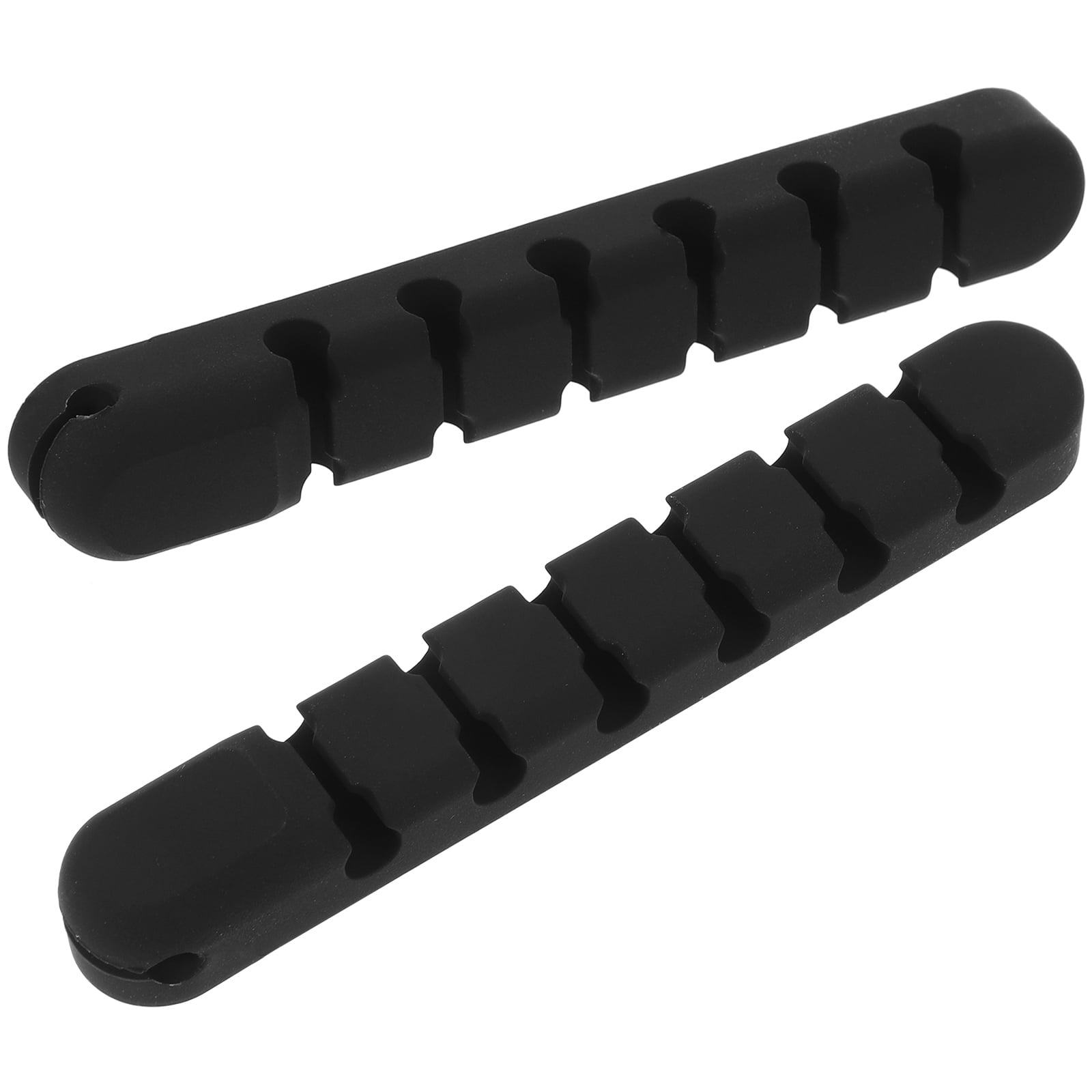 2 Pcs Desk Cable Holder Clips Wall Bracket Electric Wire Clamps