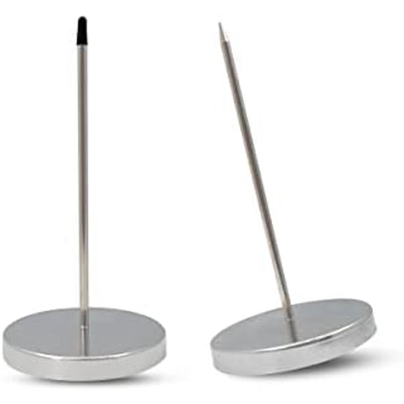 2 Pcs Desk Receipt Holder - Bill Fork Ticket Spike, Restaurant Check Spindle, Memo Holder