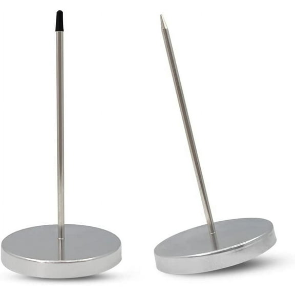 2 Pcs Desk Receipt Holder - Bill Fork Ticket Spike, Restaurant Check Spindle, Memo Holder
