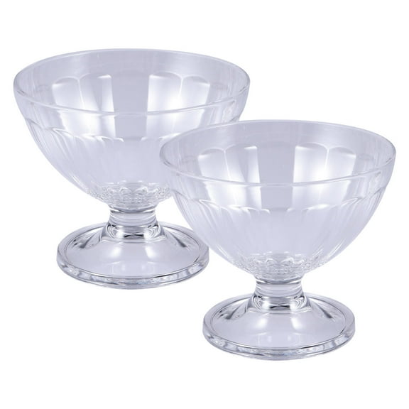 FELTECHELECTR Transparent Acrylic Dessert Bowl for Ice Cream Perfect for Parties and Summer Beach Accessories 200ml