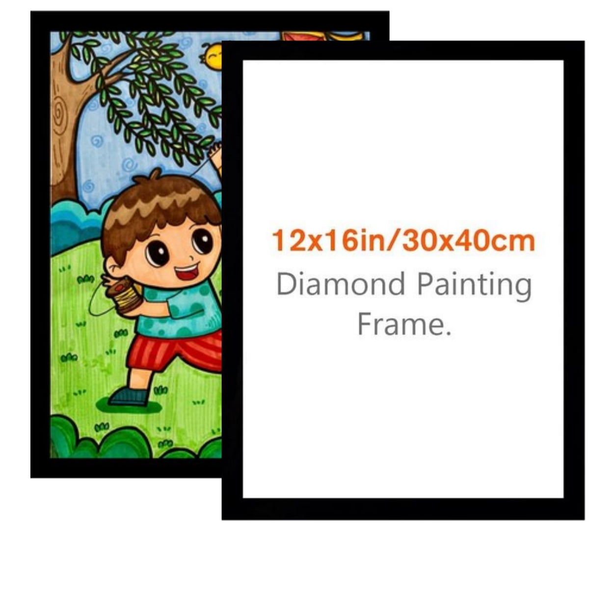 2 Pcs Diamond Painting Frames, Picture Frames for 30x40cm/12x16in Diamond Painting Canvas