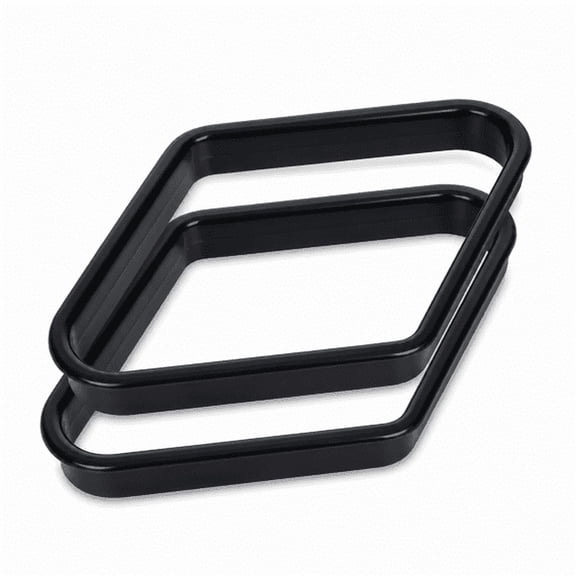 2Pcs Heavy Duty Black Plastic 9-Ball Diamond Pool Table Rack for Standard 2-1/4" Billiard Balls