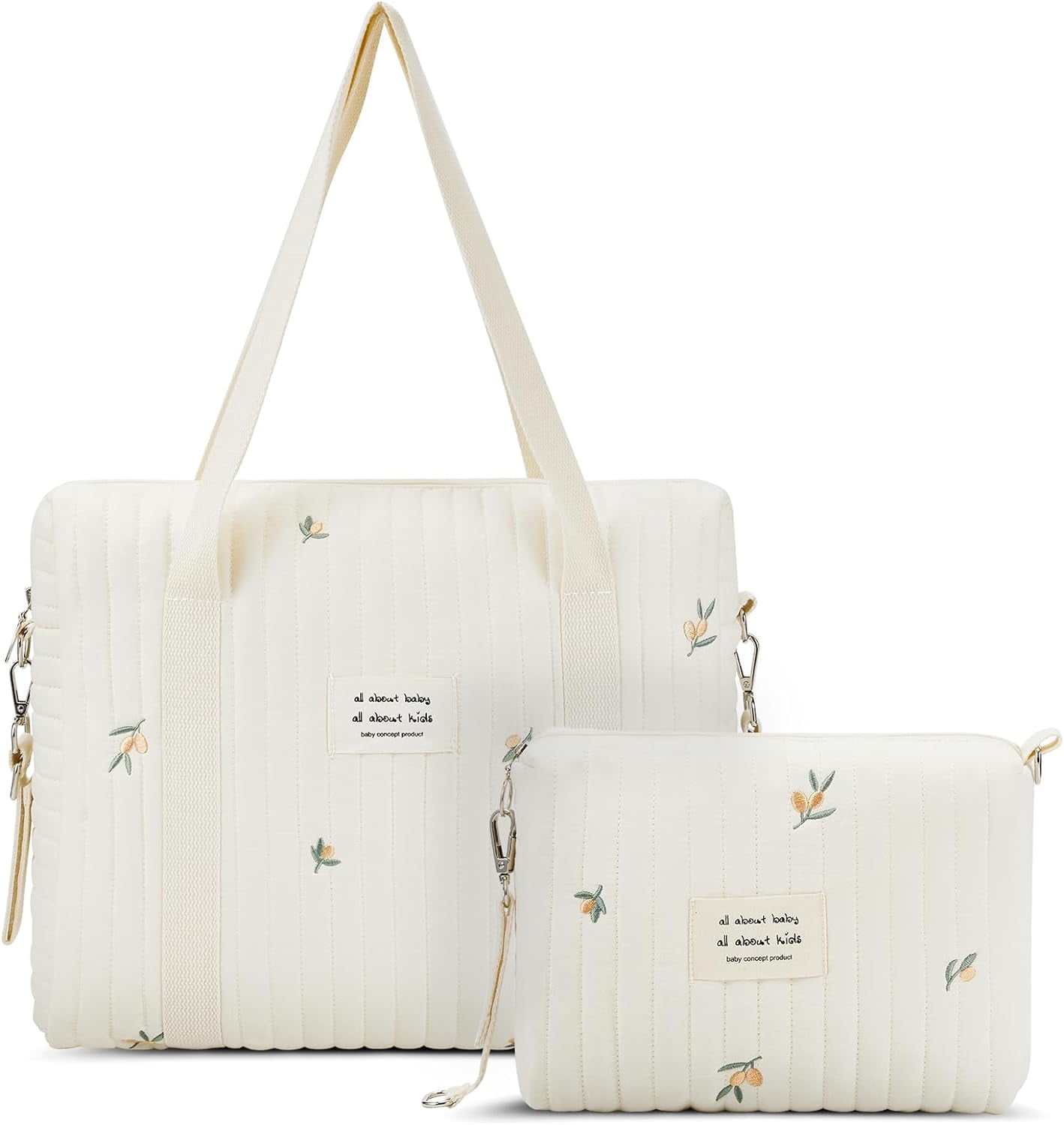 2 Pcs Diaper Bag Tote for Baby Small Multifunction Maternity Bag 