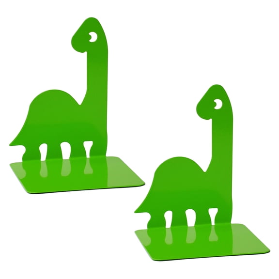 2 Pcs Multifunctional Book End Metal Book Stoppers Dinosaur Book Holders Shelf Decorative Bookends Book Support Rack