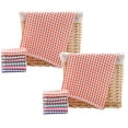 thumbnail image 1 of 2 Pcs Dish Cloths for Washing Dishes, 16.5" x 25.3" Kitchen Towels Cotton Quick Drying Dish Cloths Soft Absorbent for Drying Dishes Kitchen Wash Clothes (Orange), 1 of 9