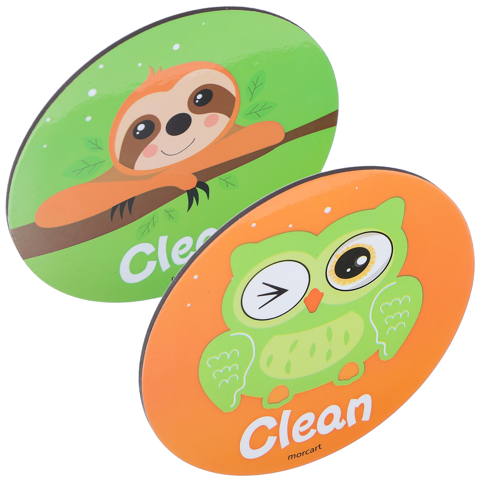 2 Pcs Dishwasher Indicator Decorative Clean Dirty Small Emblems Flip over Fridge