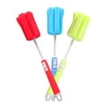 thumbnail image 1 of 2 Pcs Dishwashing Foam Sponge Brush with Adjustable Long Handle Bottle Scrubber Cleaning Sponges Brushes Cleaner Soft for Baby Bottle Kitchen Clean Glasses Mugs Cups, 11.42-13.5 Inch, Random Color, 1 of 6