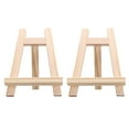 thumbnail image 1 of BESTOYARD 2Pcs Sturdy Beige Wooden Easel with Smooth Finish for Picture Display, 1 of 5