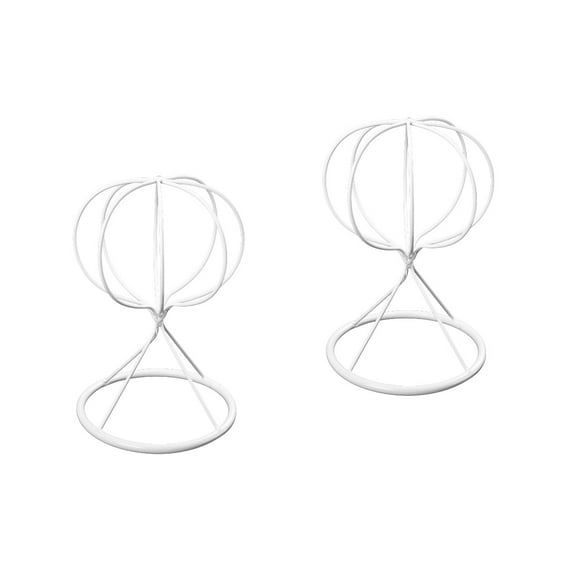 2 Pcs Displaying Rack Hat Stand Hard Accessories Child White