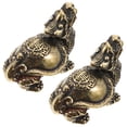 thumbnail image 1 of 2 Pcs Distressed Solid Dragon Turtle Keychain Pendant (2pcs), 1 of 8