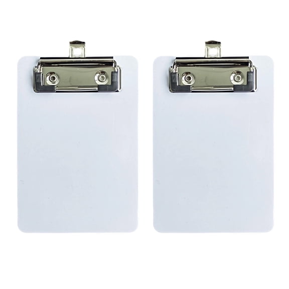 2 Pcs Document Clipboard with Hook Small Clipboards Plastic Clipboard Writing Board
