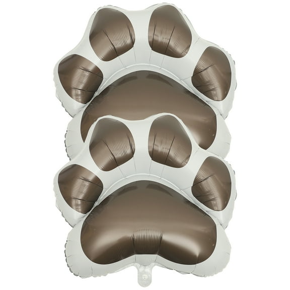 2 Pcs Dog Balloons Paw Print Lightweight Easy to Set up