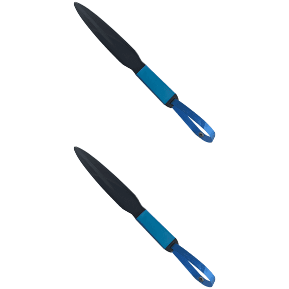 2 Pcs Dog Break Stick for , 13.5 in / 35 cm Bite Stick for Dogs, Nylon Fiber Dog Fight Training Stopper for Large Dogs, Mouth Opener with Blue Handle and Lanyard