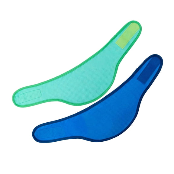 2 Pcs Dog Cooling Bandana Summer Outdoor Neck Wrap Ice Scarf Adjustable Dog Cooling Collar for Small Medium Large Breeds