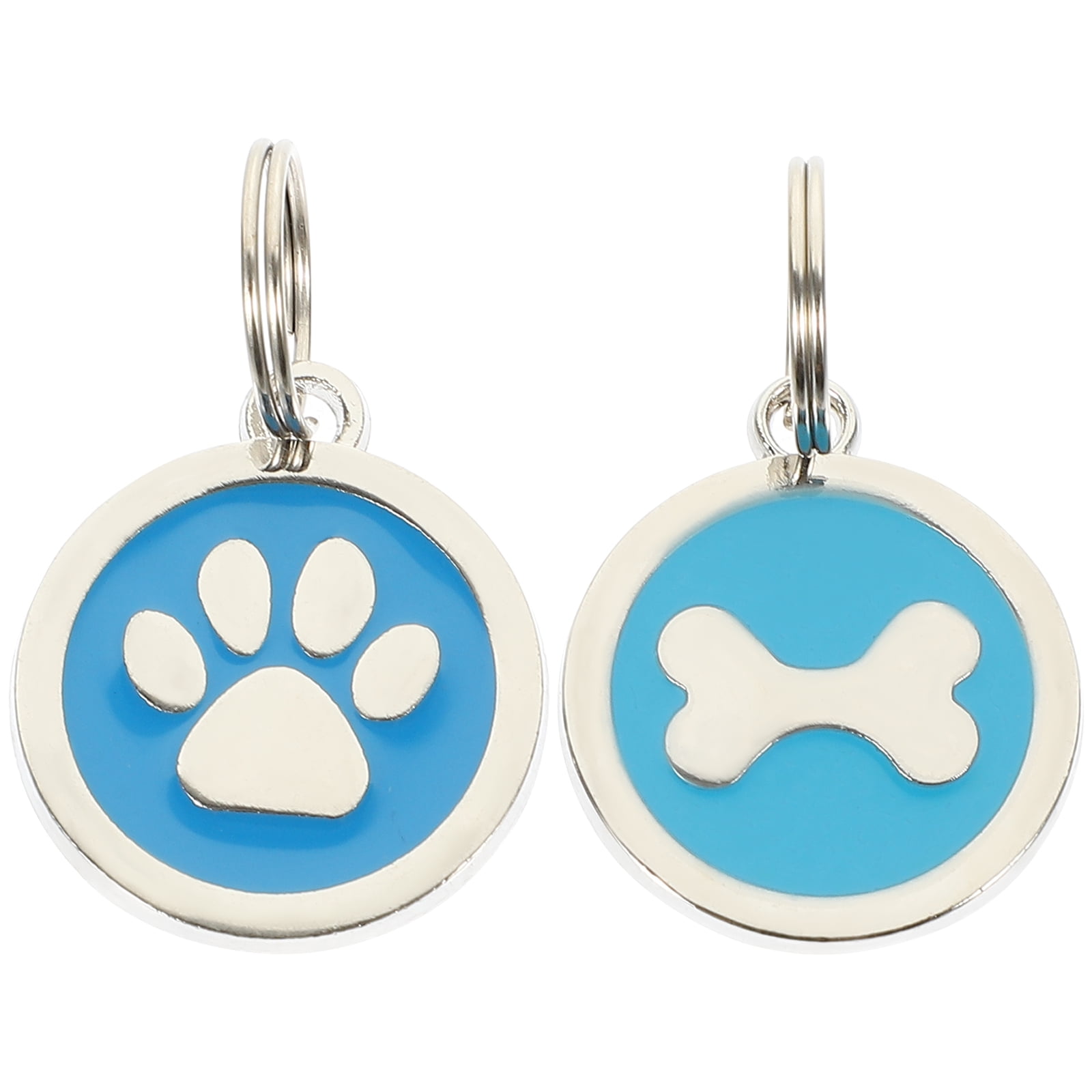Blue Bulldog Tag Earrings Blue Bulldog Tag Earrings
