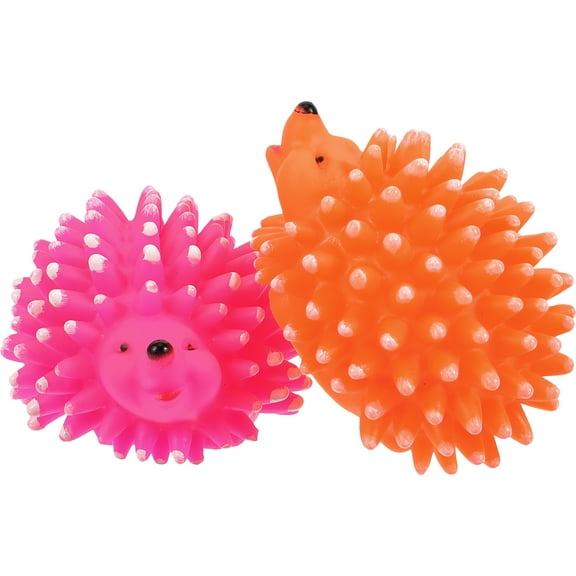 2 Pcs Pet Hedgehog Toy Dog Toys Indestructible Toothbrush Small Chew Yellow