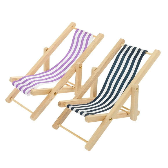 2 Pcs Doll Chair Dollhouse Lounge Chair Miniature Furniture 11.00X5.50X5.50CM