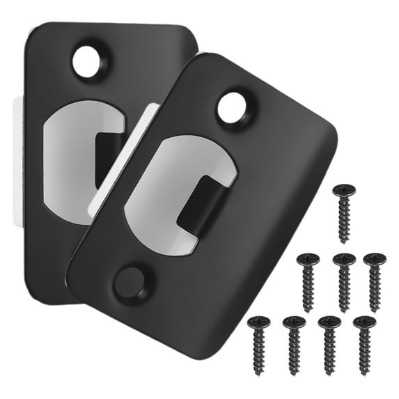 2 Pcs Door Lock Guide Door Locks Stainless Steel Striker Plate Door Plates for Interior Doors House Door Strike Plate
