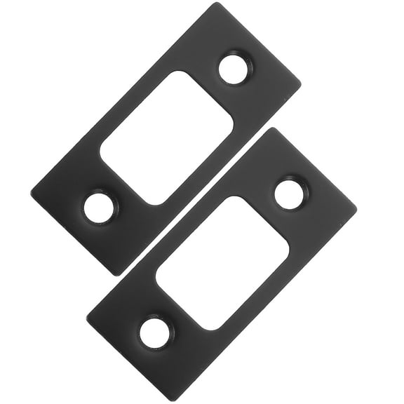 2 Pcs Door Reinforcement Kit Covers Room Lock Deadbolt Strike Plate Plates Stainless Steel