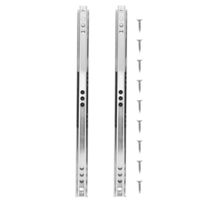 2 Pcs Door Roller Sliding Drawer Slide Rail Both Directions